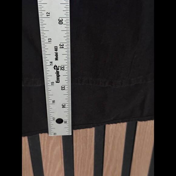 James Perse Shirt Dress 0 / XS Womens Black Button Long Sleeve 100% Cotton - Picture 4 of 7